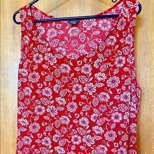 Eddie Bauer Sleeveless Floral Tank size 2XL